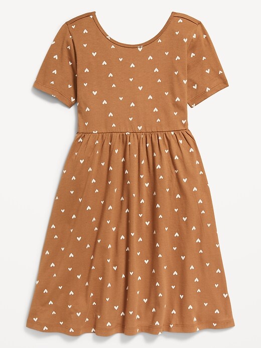 Jersey-Knit Short-Sleeve Printed Dress for Girls | Old Navy