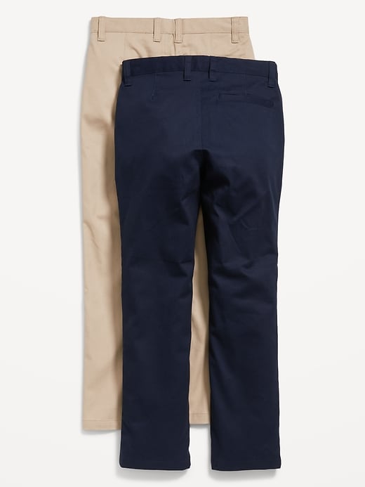 View large product image 2 of 2. Slim Built-In Flex Chino School Uniform Pants 2-Pack for Boys