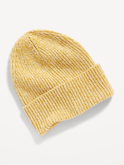 View large product image 2 of 2. Gender Neutral Wide Cuff Beanie Hat for Adults
