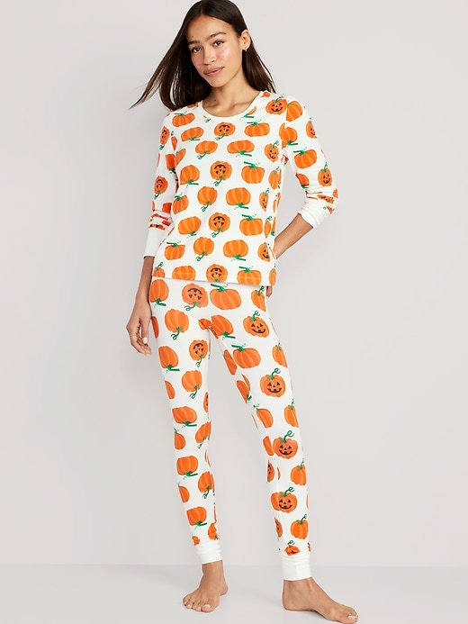 Image number 1 showing, Matching Halloween Print Pajama Set