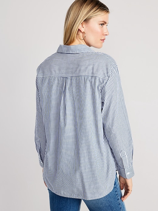 Image number 2 showing, Maternity Boyfriend Popover Shirt