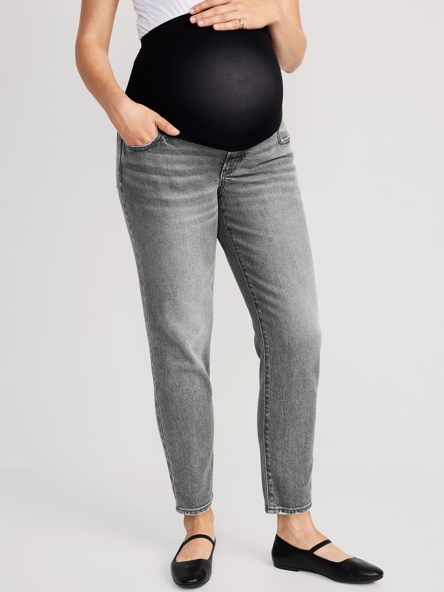 Maternity Full-Panel OG Straight Jeans