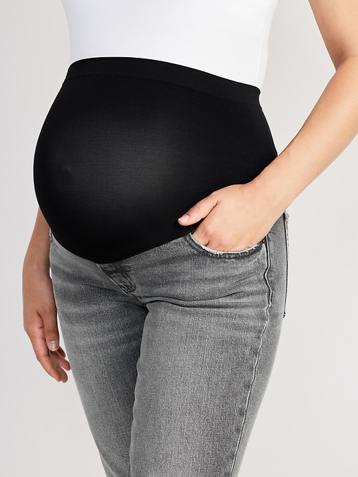 Image number 5 showing, Maternity Full Panel OG Straight Jeans