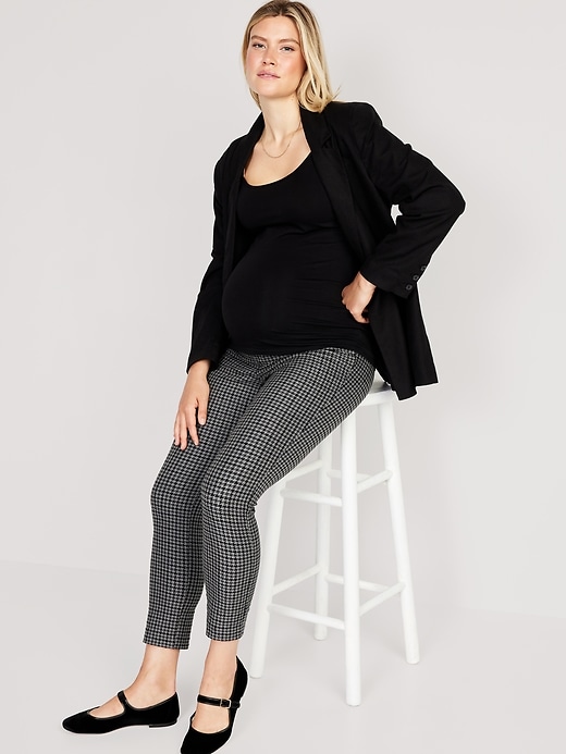 Image number 3 showing, Maternity Full Panel Pixie Ankle Pants