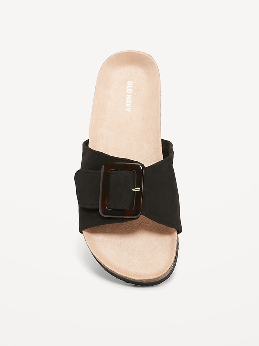 Image number 3 showing, Faux-Suede Buckled Strap Sandals