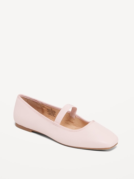 Image number 1 showing, Mary Jane Square-Toe Ballet Flats