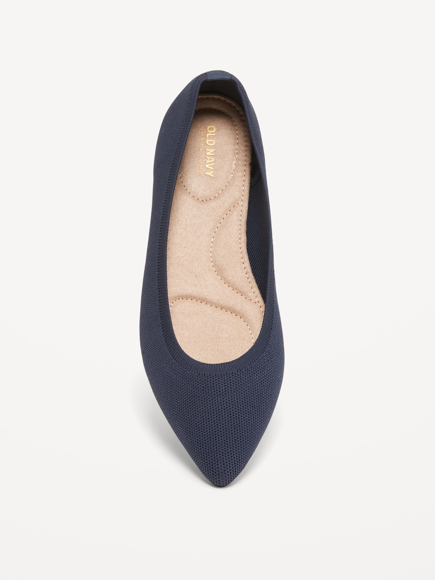 Soft-Knit Pointed-Toe Ballet Flats for Women | Old Navy
