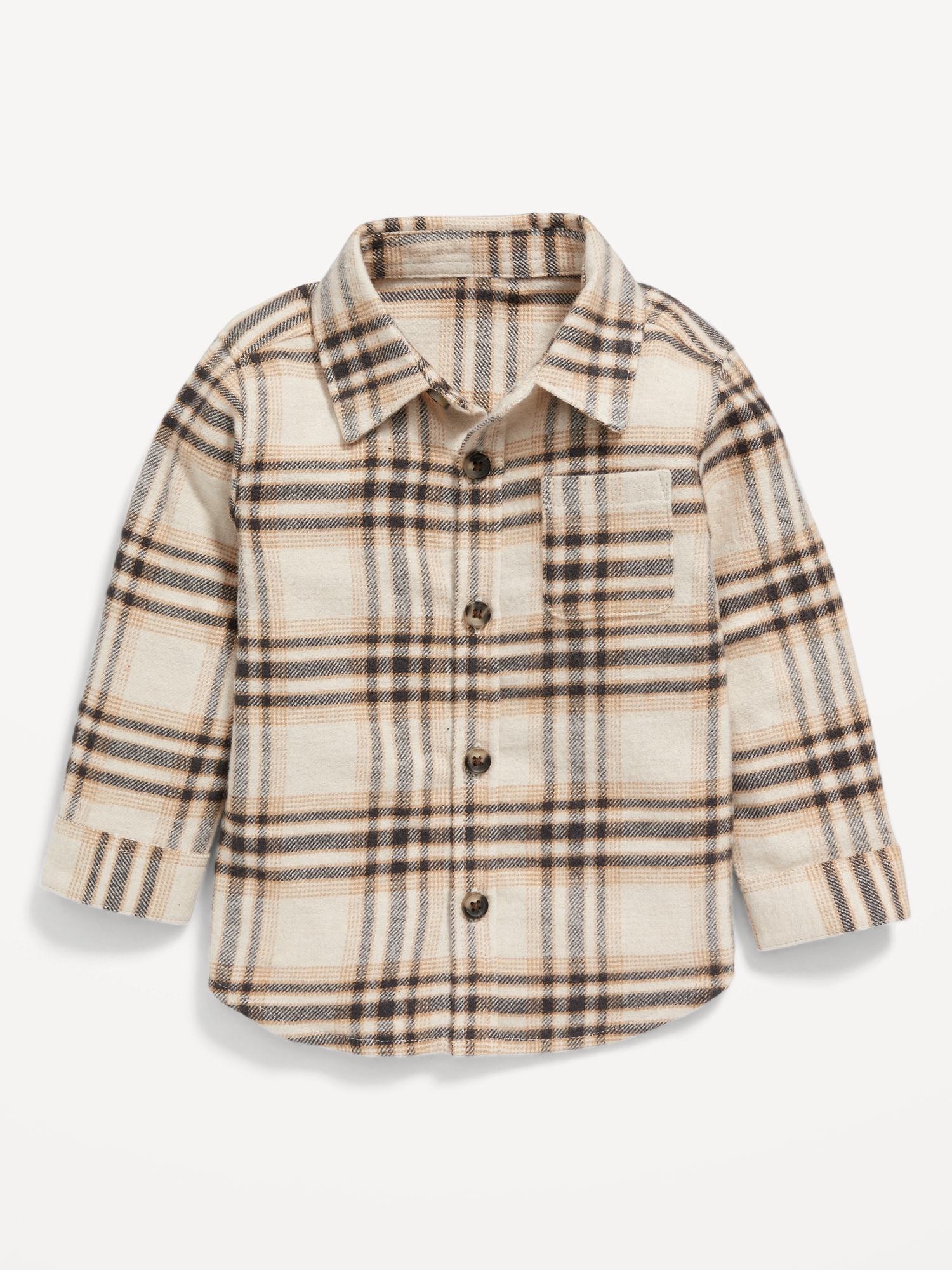 Matching Long-Sleeve Plaid Pocket Shirt for Baby | Old Navy
