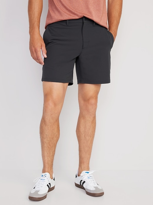 Image number 1 showing, StretchTech Nylon Chino Shorts -- 7-inch inseam