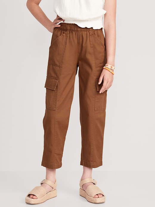 View large product image 1 of 10. Loose Twill Cargo Pants for Girls