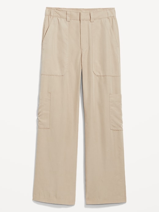 Image number 4 showing, Mid-Rise Cargo Wide-Leg Pants