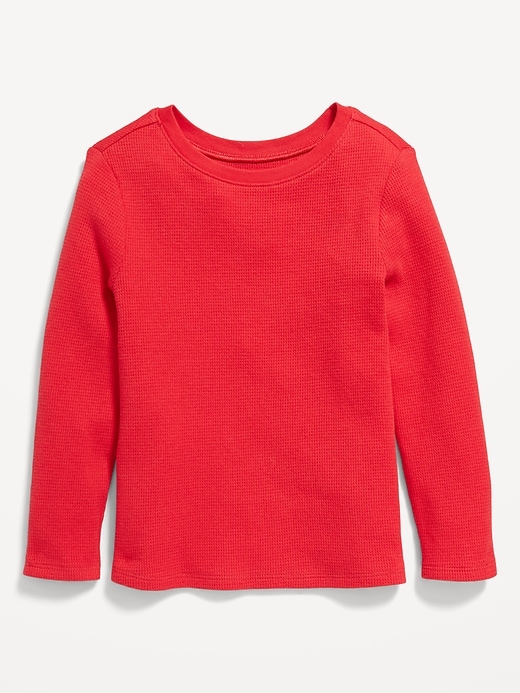 View large product image 1 of 2. Unisex Long-Sleeve Thermal-Knit T-Shirt for Toddler