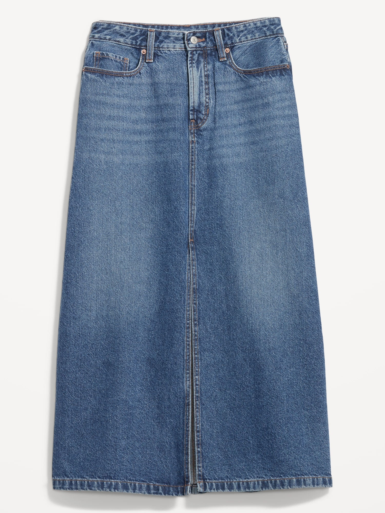 High-Waisted Jean Midi Skirt for Women | Old Navy