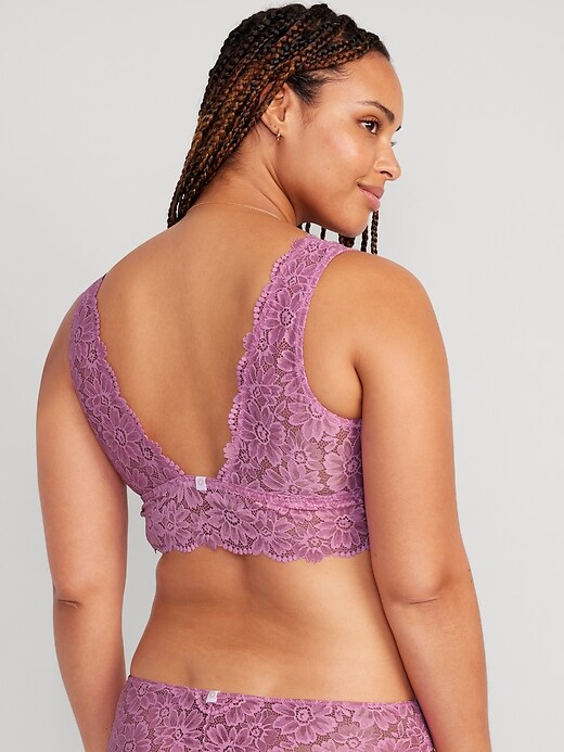 Lace Front-Close Bralette | Old Navy