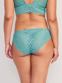 View large product image 6 of 8. Mid-Rise Lace Bikini Underwear