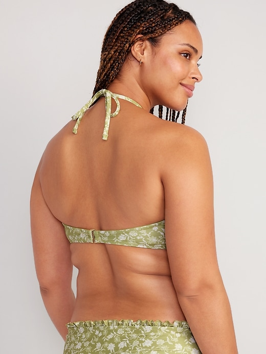 Image number 6 showing, Ruffled Convertible Bandeau Swim Top