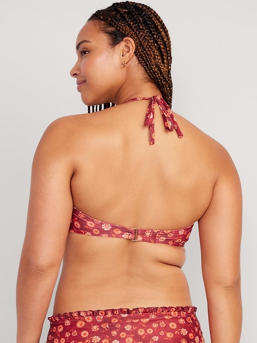 Image number 6 showing, Ruffled Convertible Bandeau Swim Top