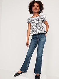 View large product image 3 of 5. Mid-Rise Built-In Tough Boot-Cut Jeans for Girls