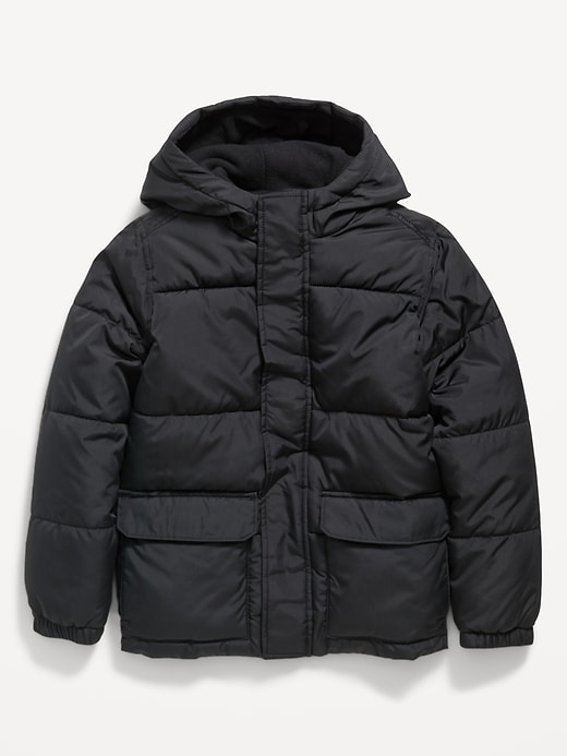 View large product image 2 of 3. Frost-Free Zip-Front Puffer Jacket for Boys