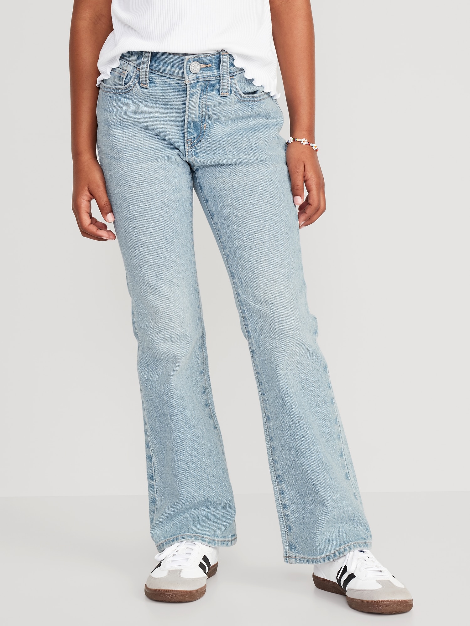 Mid-Rise Built-In Tough Boot-Cut Jeans for Girls | Old Navy