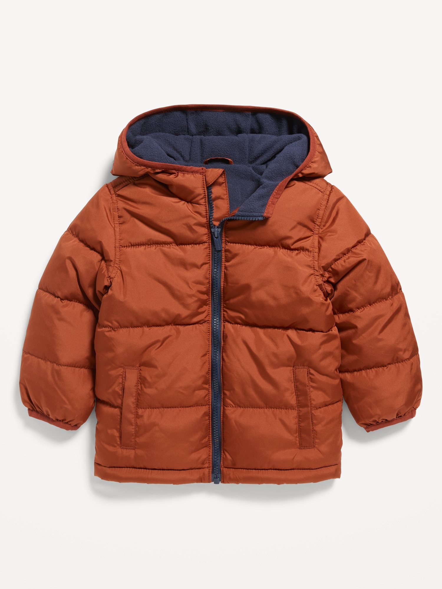 Frost-Free Water-Resistant Unisex Zip Puffer Jacket for Toddler