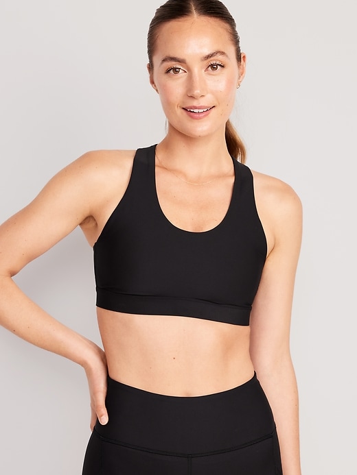 Image number 1 showing, Medium Support PowerSoft Cross-Strap Sports Bra