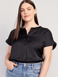 Dolman Sleeve Satin Popover Shirt for Women | Old Navy