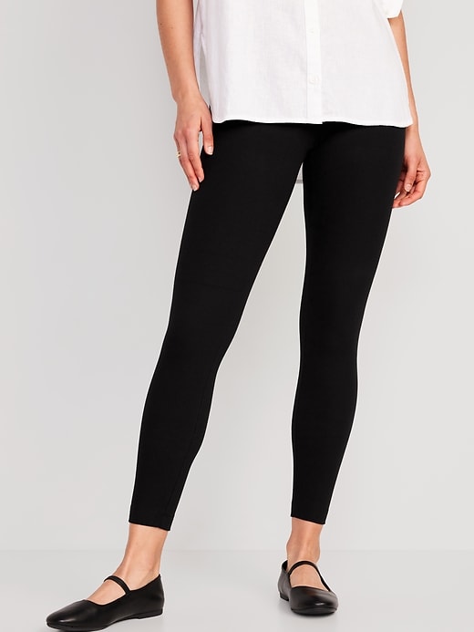 Image number 5 showing, High-Waisted Rib-Knit Leggings 2-Pack