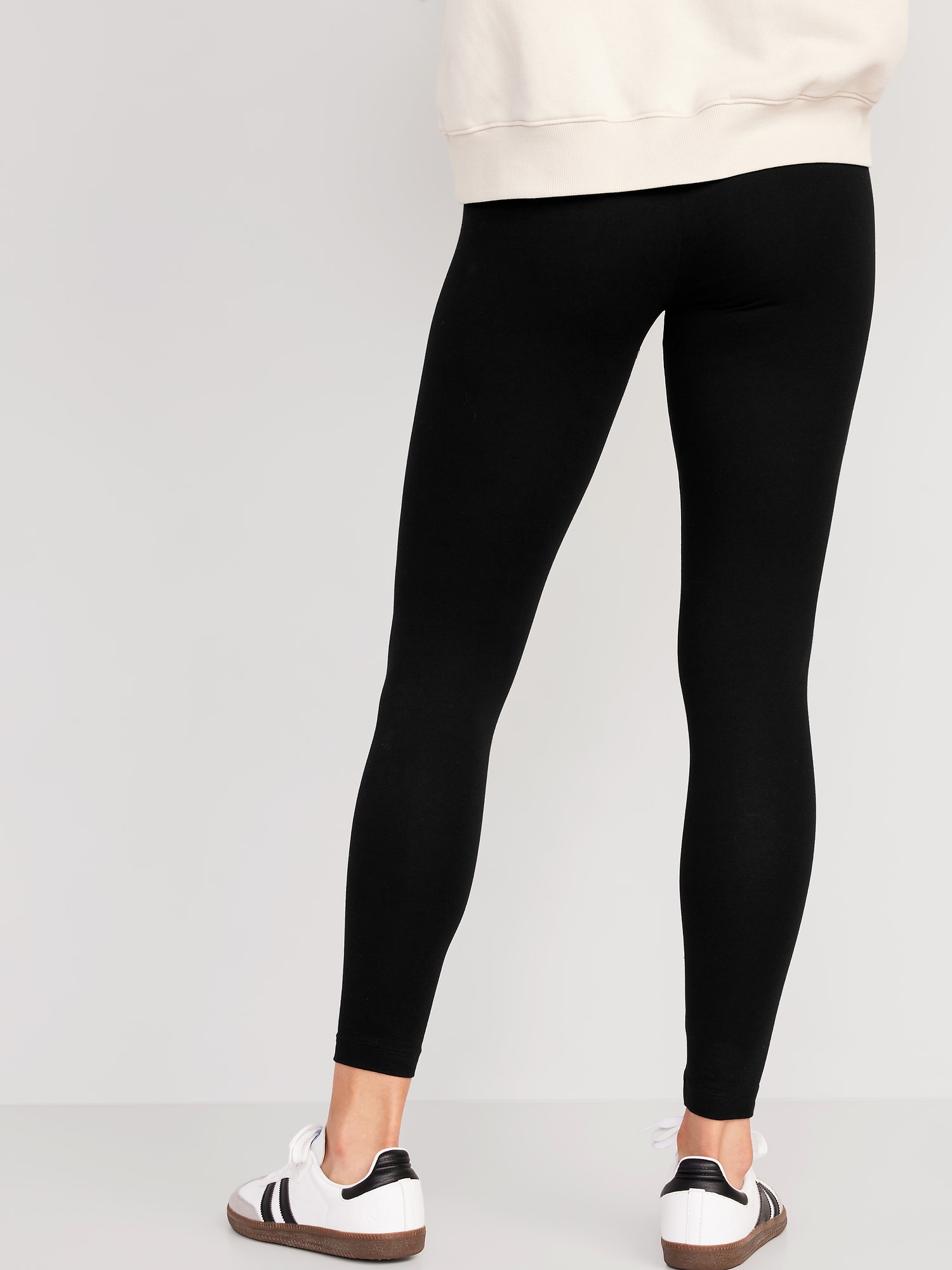 3 Colors High Waist Tigh Leggings Girl 3/4 Yoga Pants Calf-length