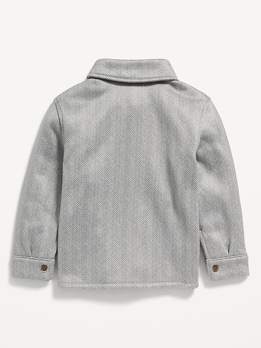 View large product image 2 of 2. Sweater-Fleece Utility Shacket for Toddler Boys