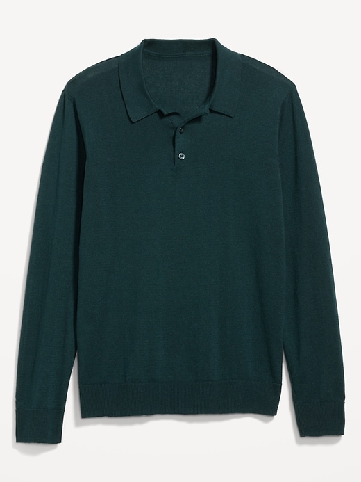 Image number 4 showing, Long-Sleeve Polo Pullover Sweater