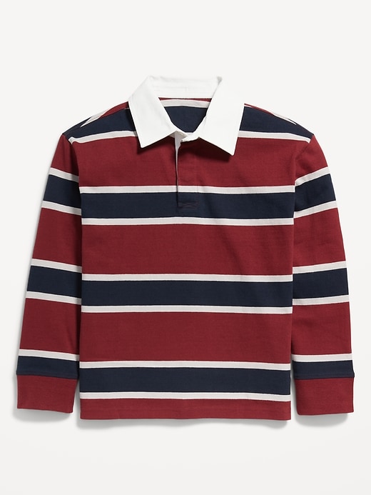 Striped Long-Sleeve Rugby Polo Shirt for Boys | Old Navy