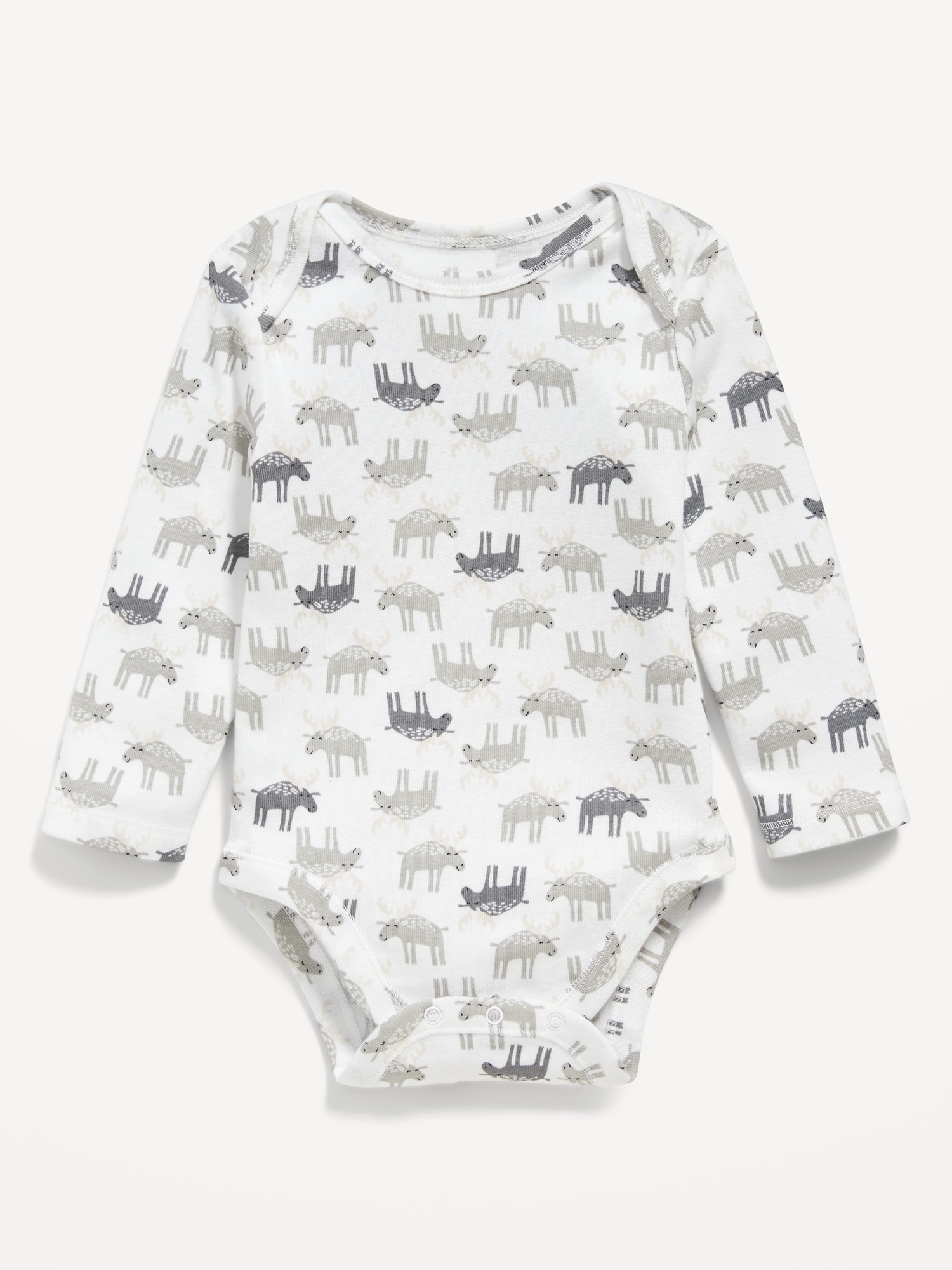 Unisex Long-Sleeve Printed Bodysuit for Baby | Old Navy