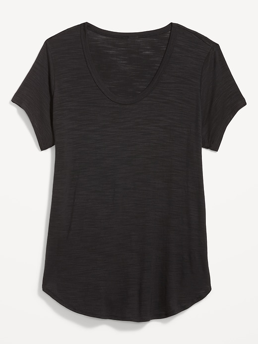 Image number 4 showing, Luxe Voop-Neck Tunic T-Shirt