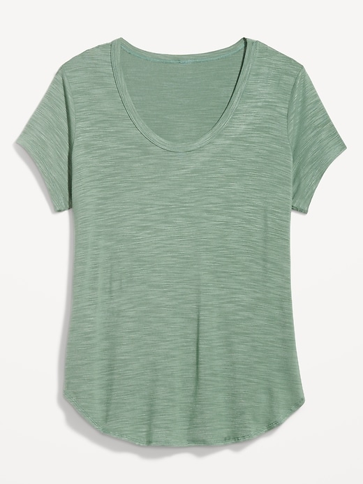 Luxe Voop-Neck Tunic T-Shirt | Old Navy