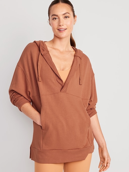 Image number 1 showing, Oversized Live-In Tunic Hoodie