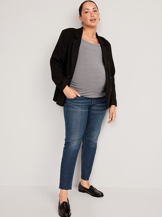 Image number 7 showing, Maternity Front Low-Panel OG Straight Jeans