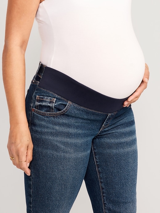 Image number 5 showing, Maternity Front Low Panel OG Straight Jeans