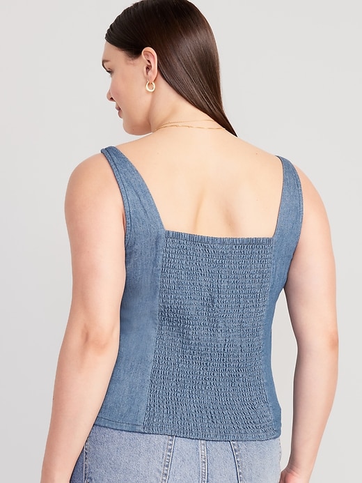 Image number 6 showing, Fitted Jean Cropped Top