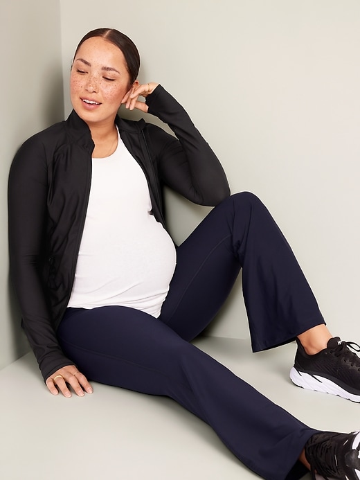 Image number 3 showing, Maternity PowerSoft Full-Zip Performance Jacket