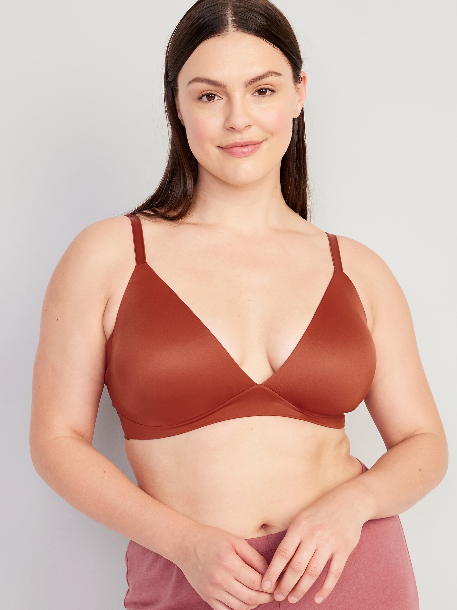 Aerie Womens Size 32A Orange Padded Full Coverage T Shirt Bra With