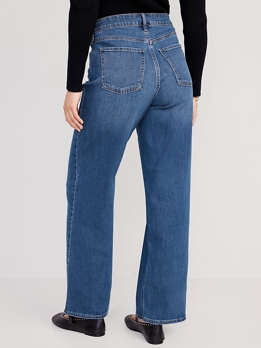Image number 2 showing, High-Waisted Wow Wide-Leg Jeans