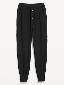 Old Navy - High-Waisted Waffle-Knit Pajama Jogger Pants for Women