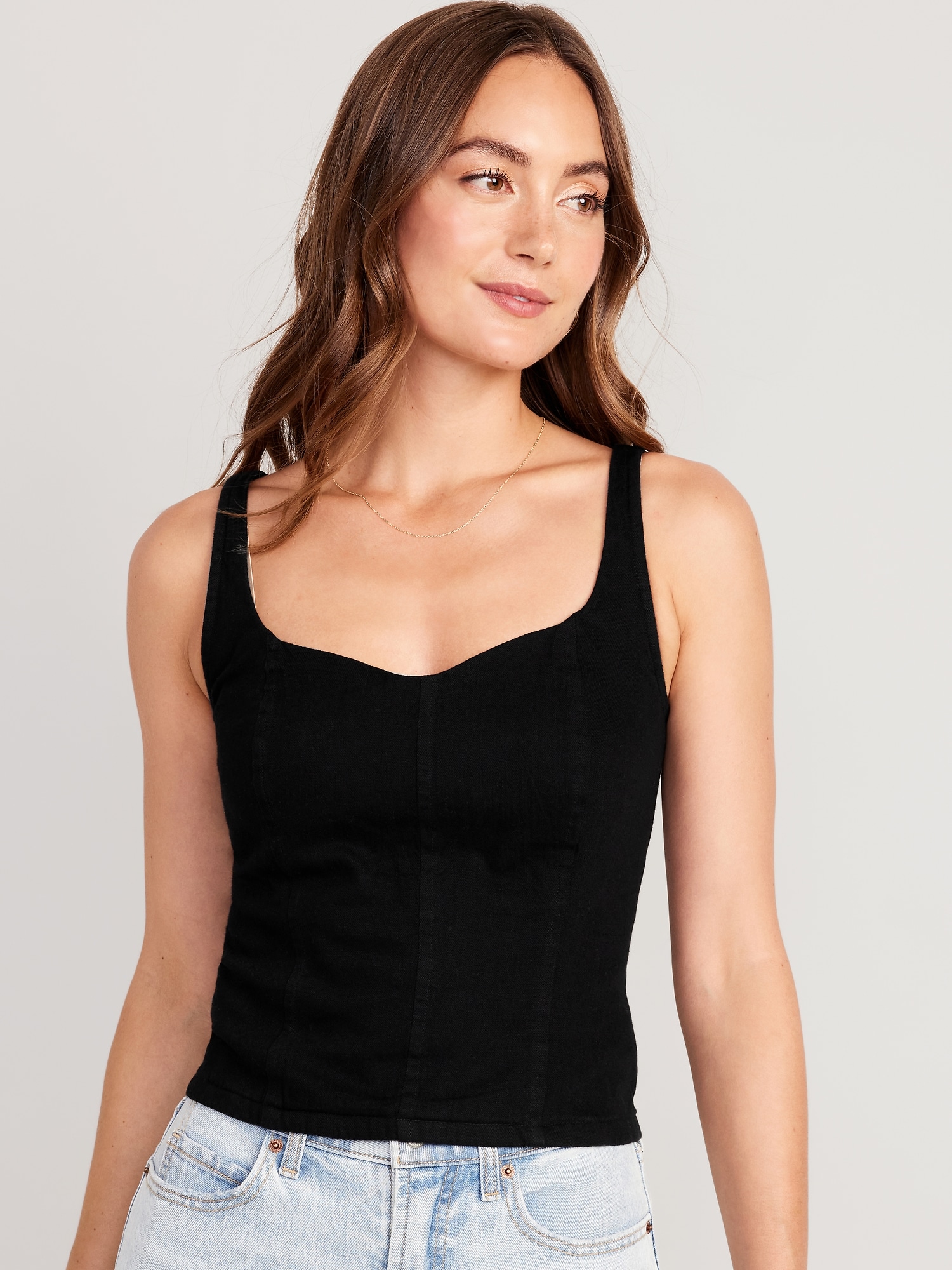 Fitted Cropped Cami Top | Old Navy