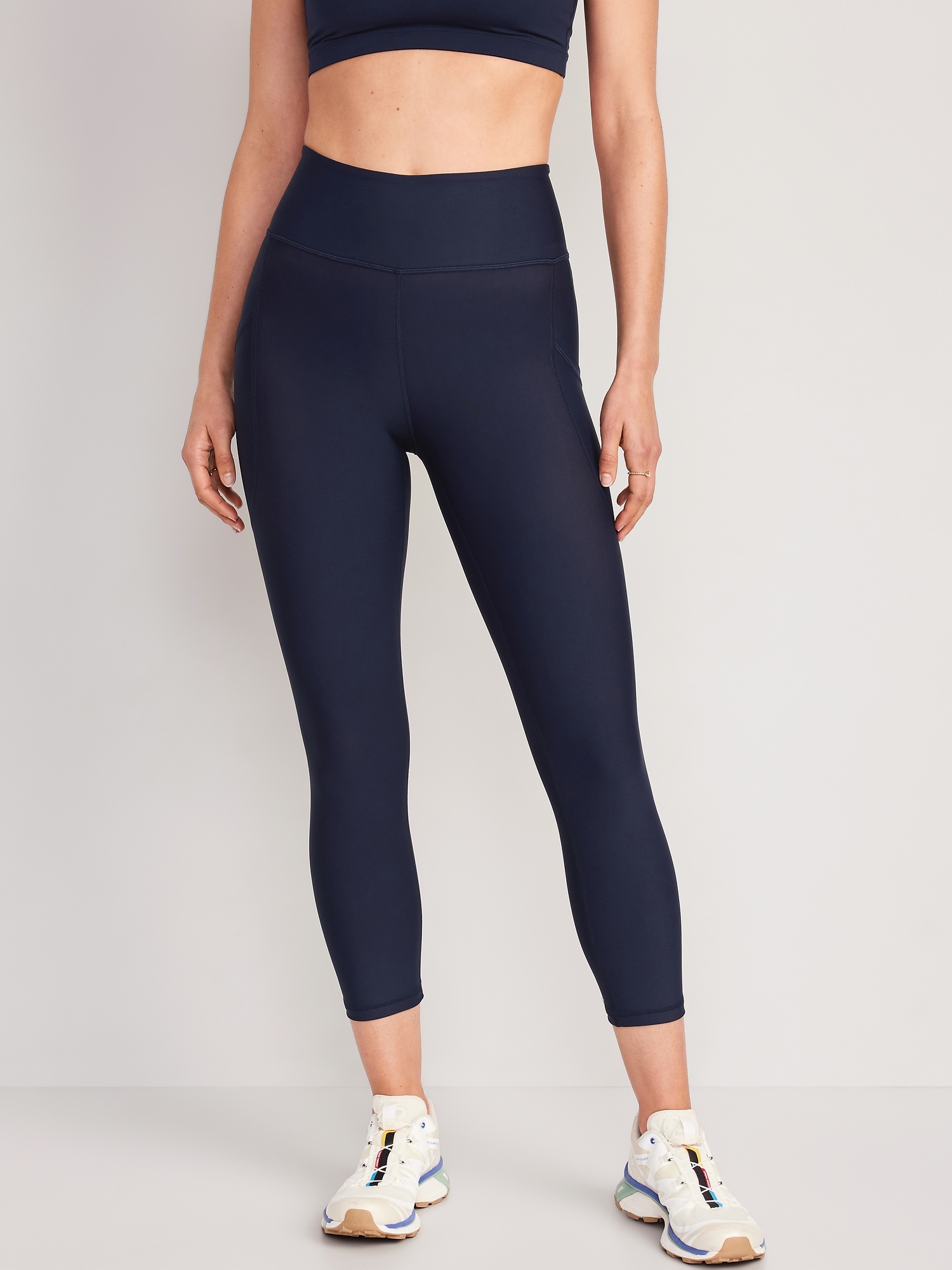 High-Waisted PowerSoft Crop Leggings for Women, Old Navy