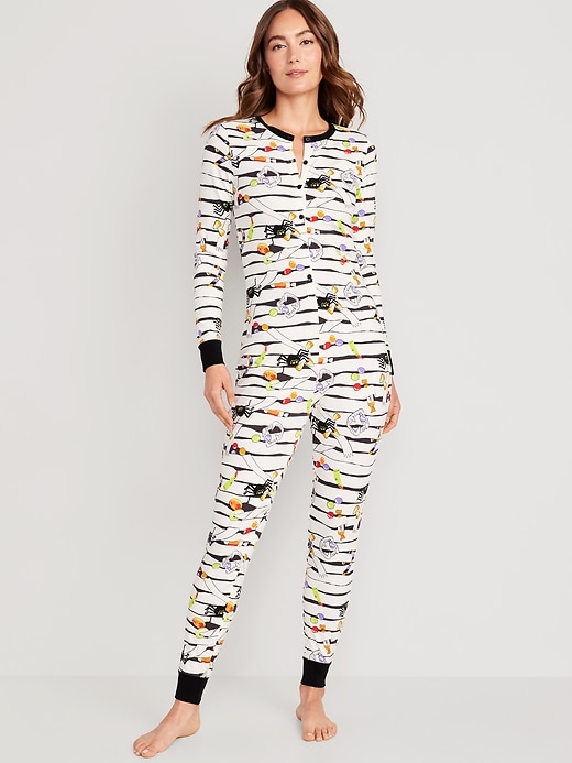 Matching Halloween One-Piece Pajamas | Old Navy