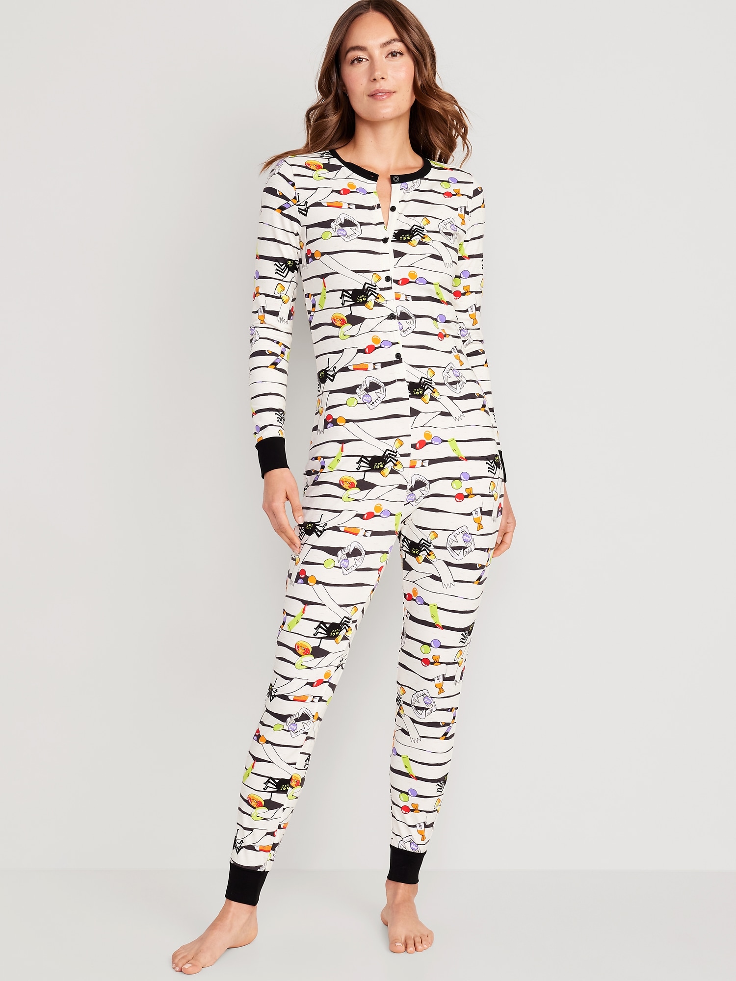 Matching Halloween One-Piece Pajamas for Women | Old Navy