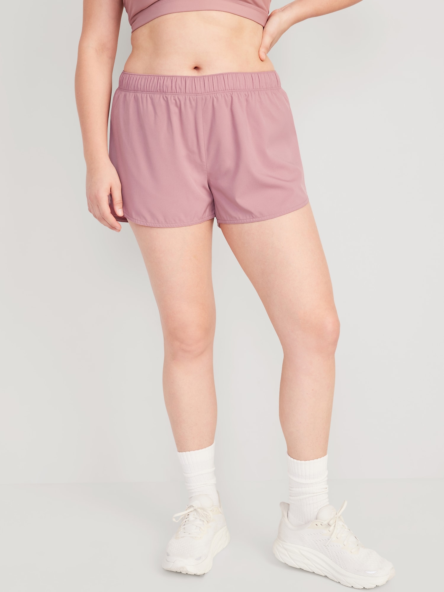 MidRise StretchTech Run Shorts for Women 3inch inseam Old Navy