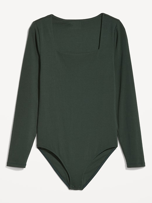 Long-Sleeve Square-Neck Bodysuit for Women | Old Navy