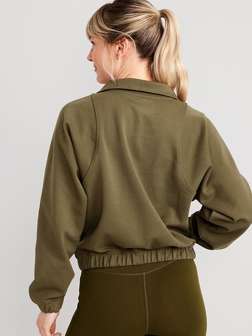 Image number 2 showing, Dynamic Fleece Oversized Half Zip Sweatshirt